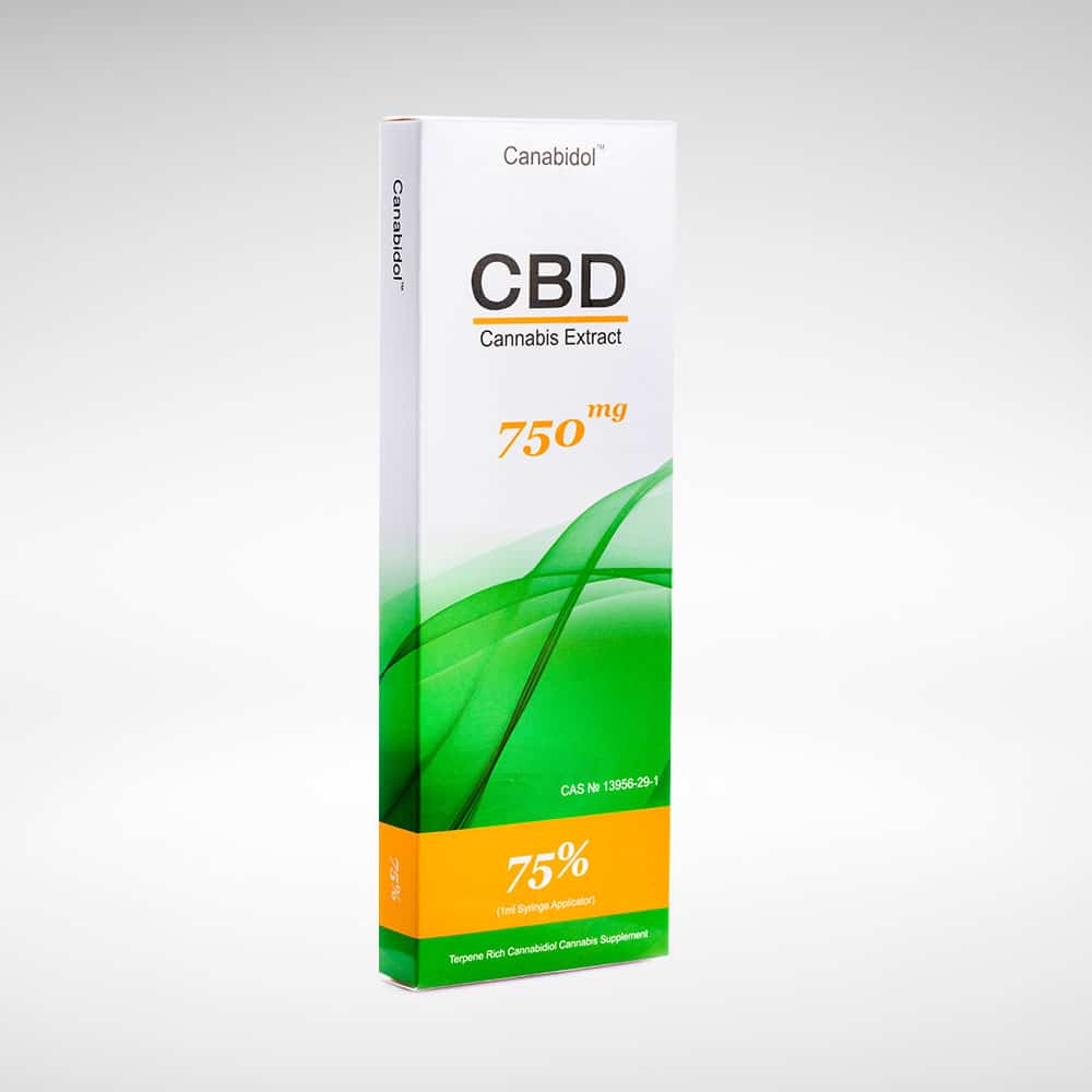 Canabidol Cannabis CBD Extract 750mg.
